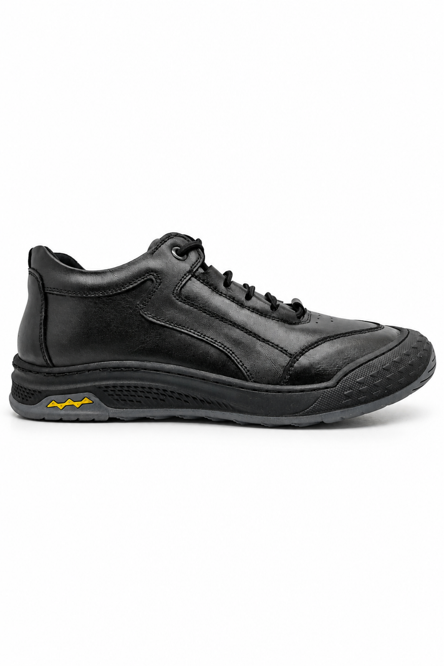 Siyah %100 Hakiki Deri Günlük Sneaker  Ayakkabı