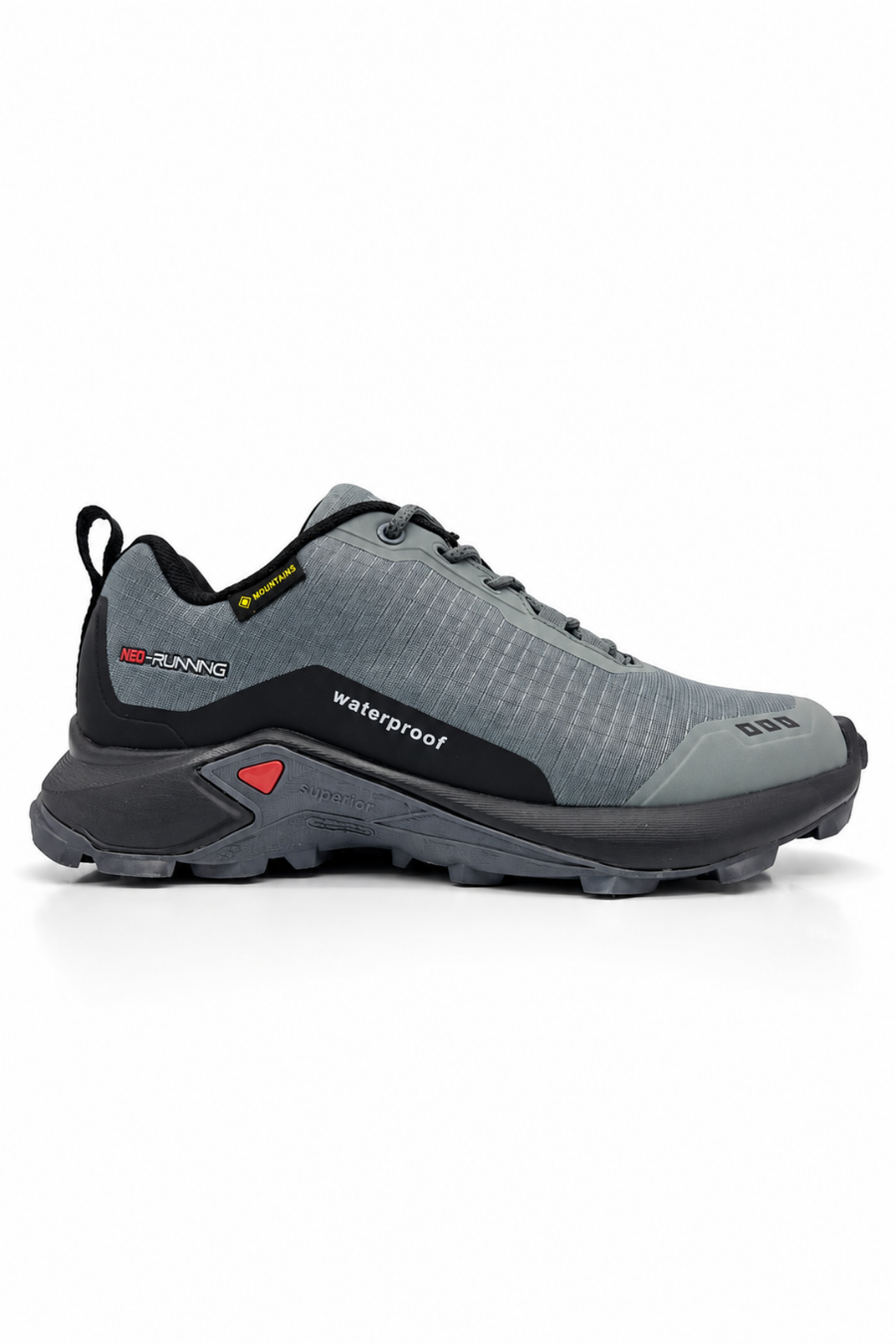 Gri Su İtici Dış Yüzey Outdoor Ayakkabı Termo Taban Tam Kalıp Full Ortopedik