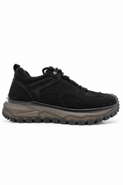 Siyah %100 Hakiki Nubuk Deri Sneaker Full Ortopedik