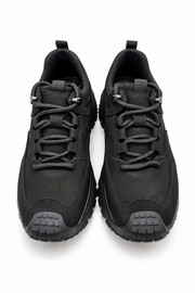 Siyah %100 Hakiki Nubuk Deri Sneaker Full Ortopedik