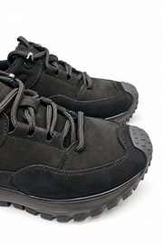 Siyah %100 Hakiki Nubuk Deri Sneaker Full Ortopedik