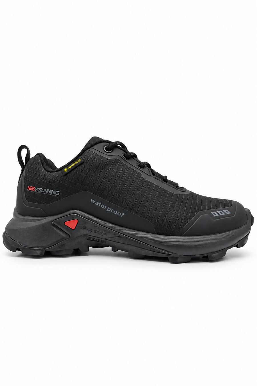 Siyah Su İtici Dış Yüzey Outdoor Ayakkabı Termo Taban Tam Kalıp Full Ortopedik